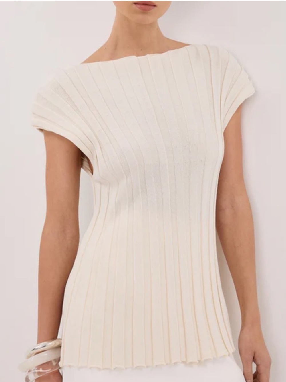 NWT DISSH Loe Sleeveless Knit Top - Cream